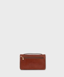 The Bridge Story rustic leather goods, clutch bag with