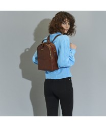 The Bridge Pearl District zaino in pelle marrone