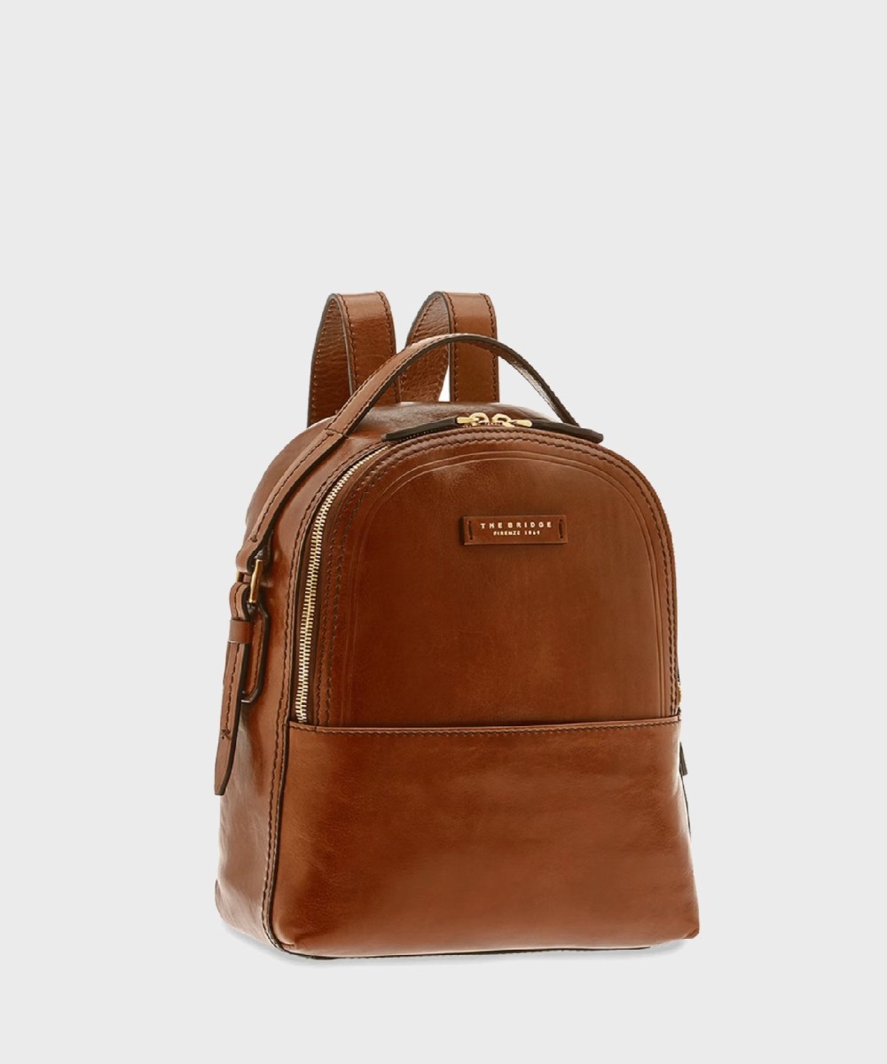 The Bridge Pearl District zaino in pelle marrone