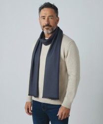 Villa Milano wool and silk scarf, anthracite gray
