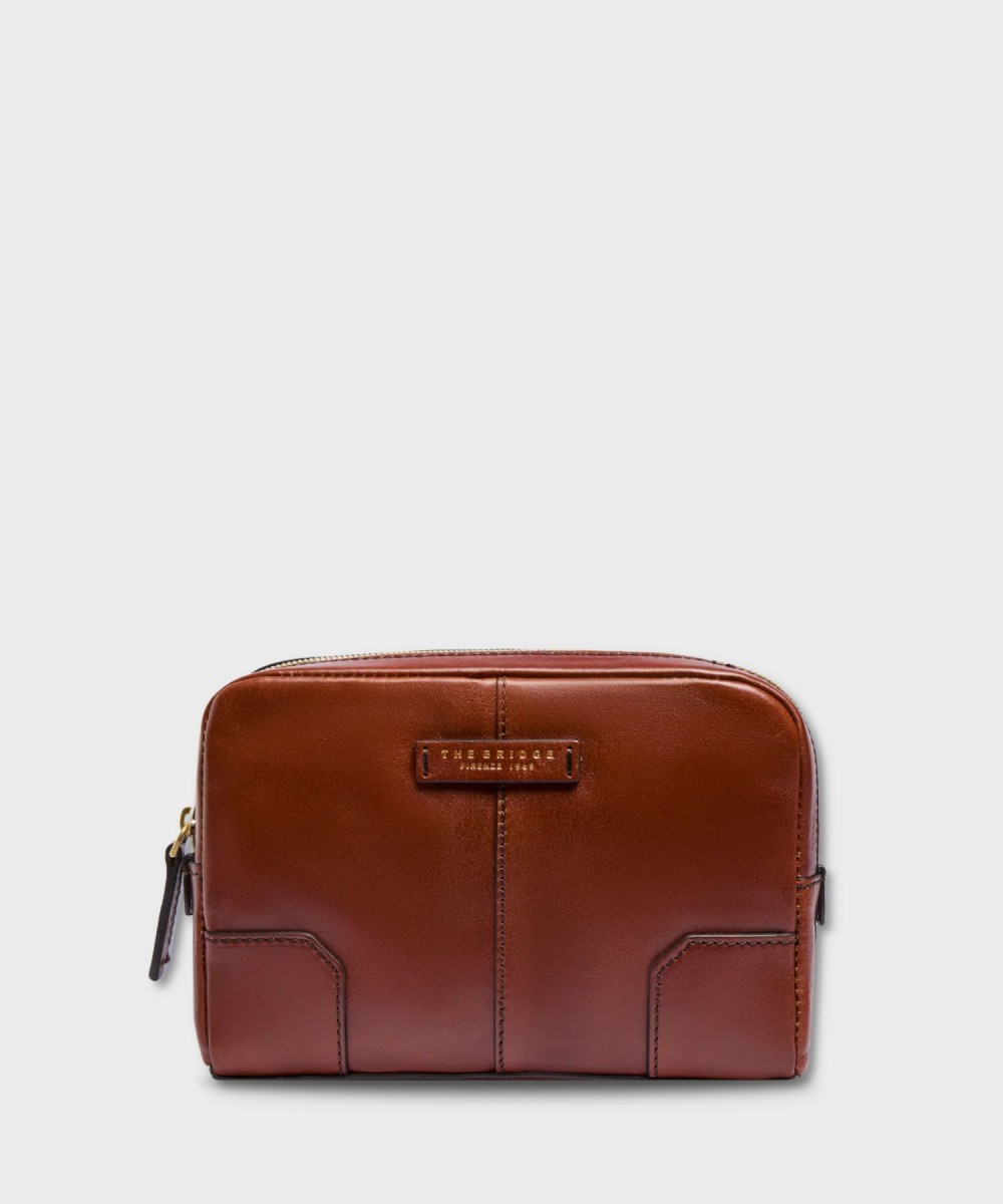 The Bridge Vespucci clutch bag, brown