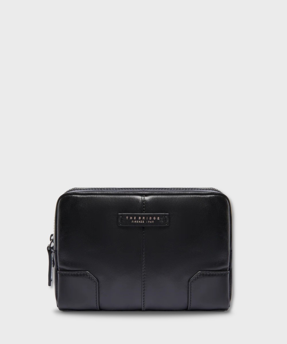 The Bridge Vespucci clutch bag, black