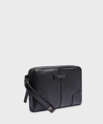 The Bridge Vespucci pochette a mano in pelle nero