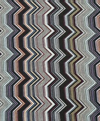 Missoni sciarpa in cotone zig zag, nero