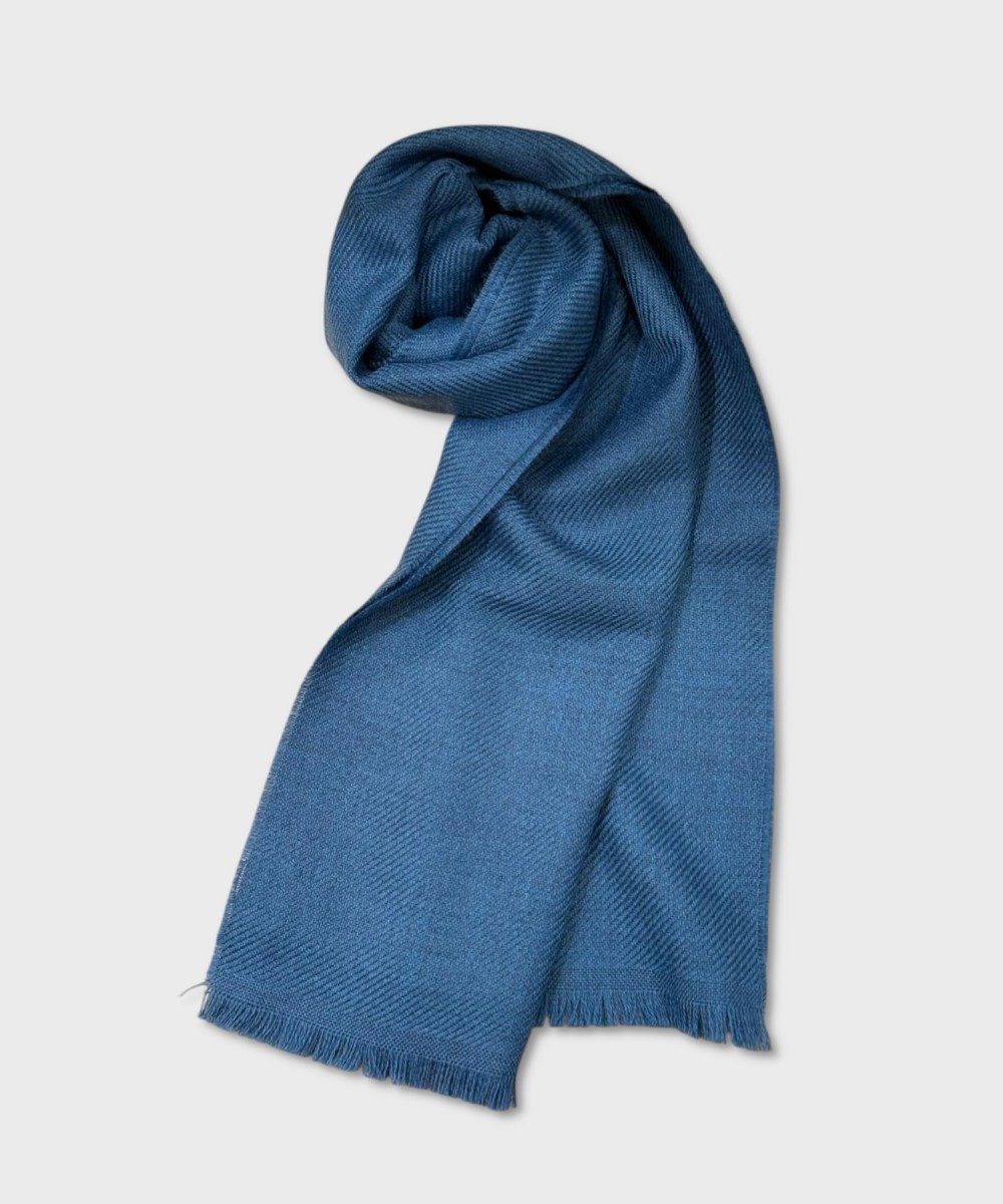 Galise sciarpa in lana vergine, blu royal