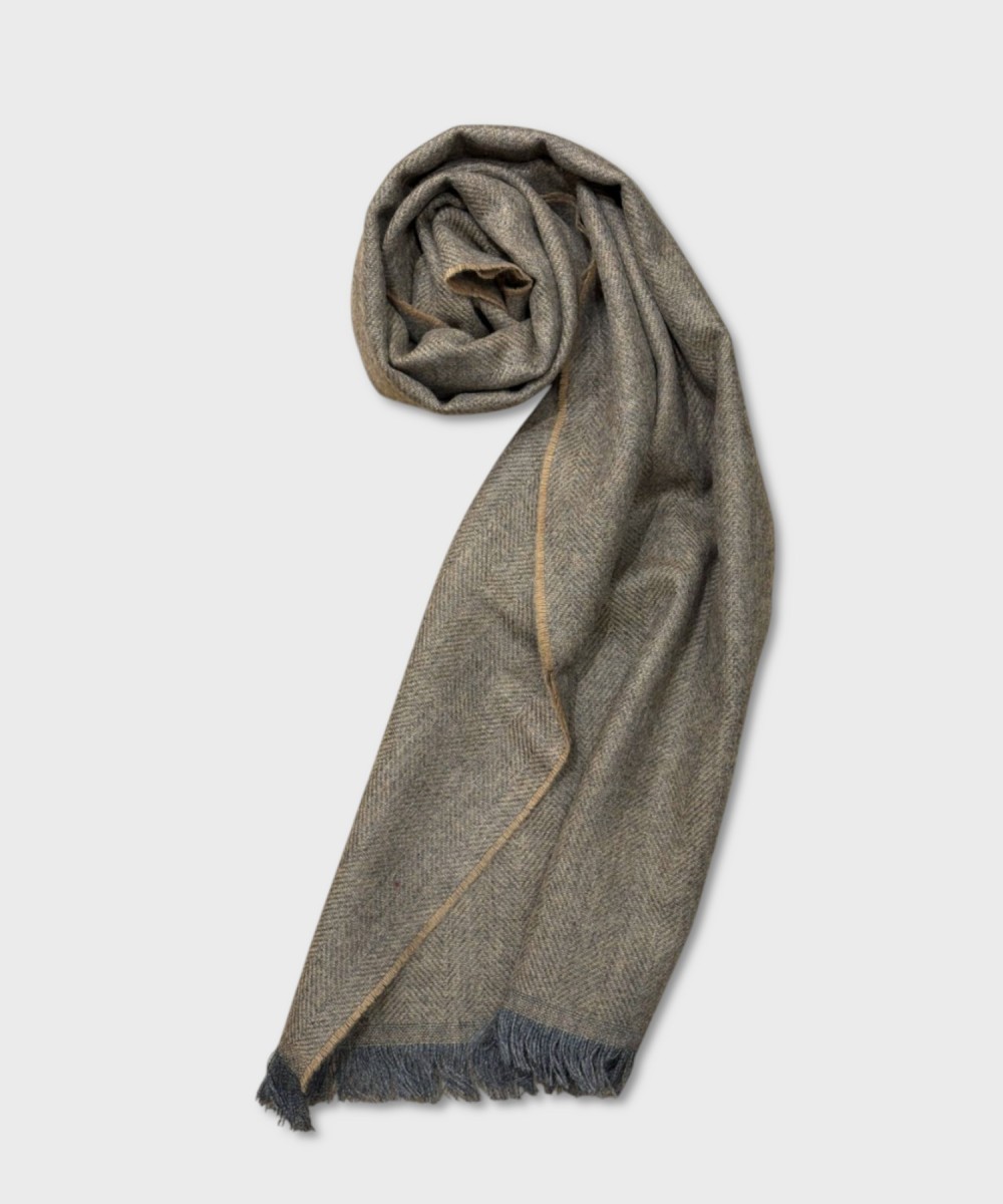Galise cashmere scarf, rust