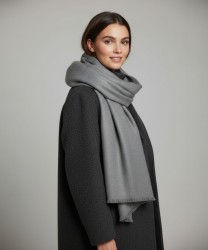 Galise sciarpa in lana vergine, grigio
