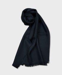 Galise virgin wool scarf, black