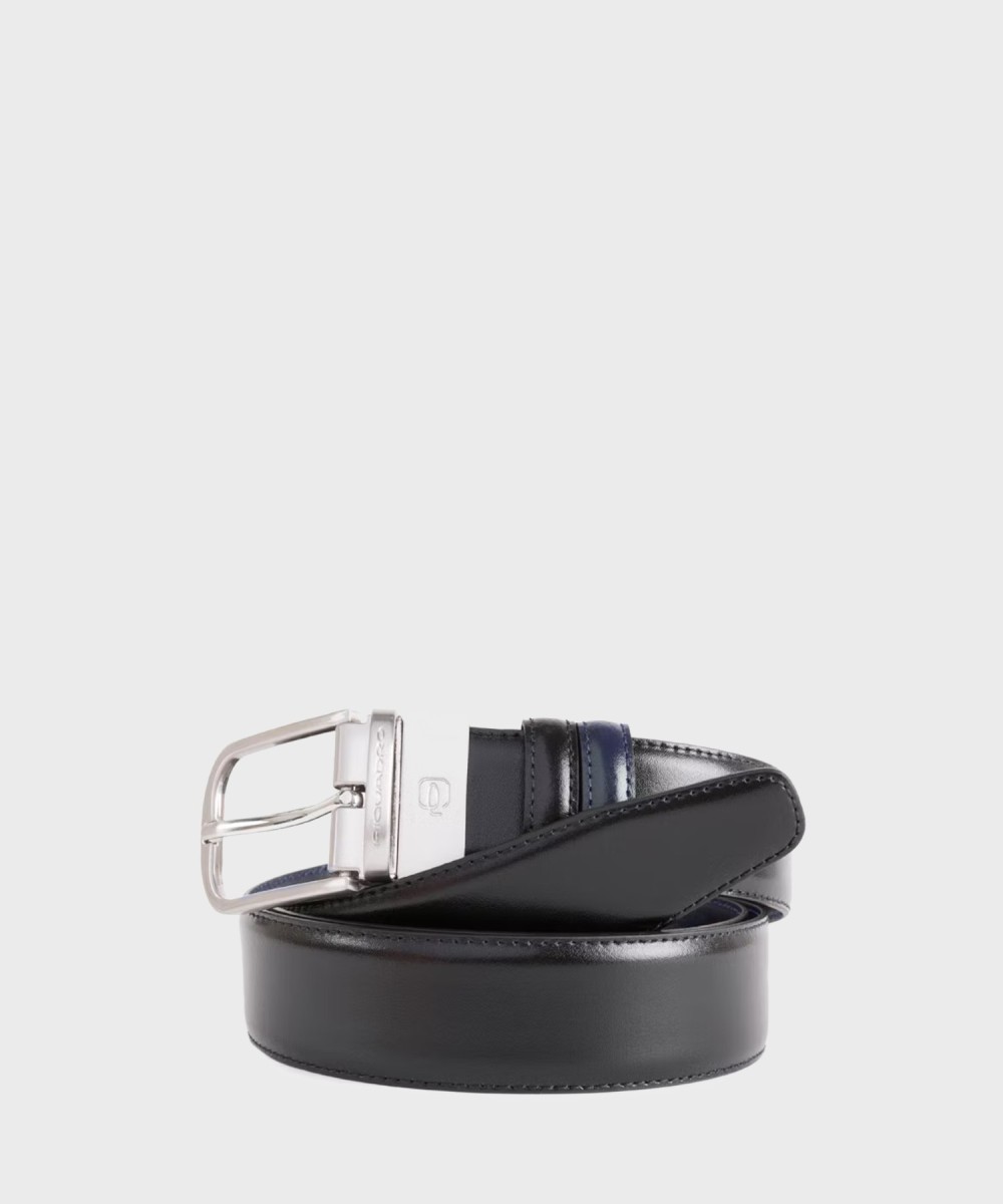 Piquadro C11 reversible belt, black blue