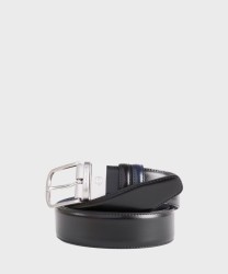 Piquadro C11 cintura reversibile, nero blu