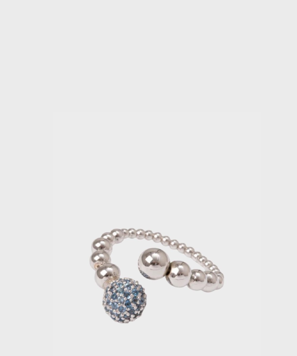 Sodini Praline torchon ring with turquoise...