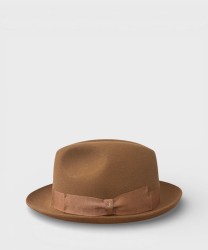 Borsalino Giacomo felt hat Marengo shaved, walnut
