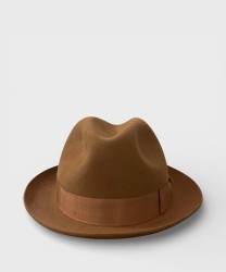 Borsalino Giacomo felt hat Marengo shaved, walnut