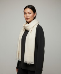 Patrizia Pepe sciarpa in misto lana, bianco