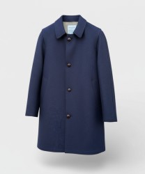 Lodenfrey Monza cappotto loden corto in lana, blu
