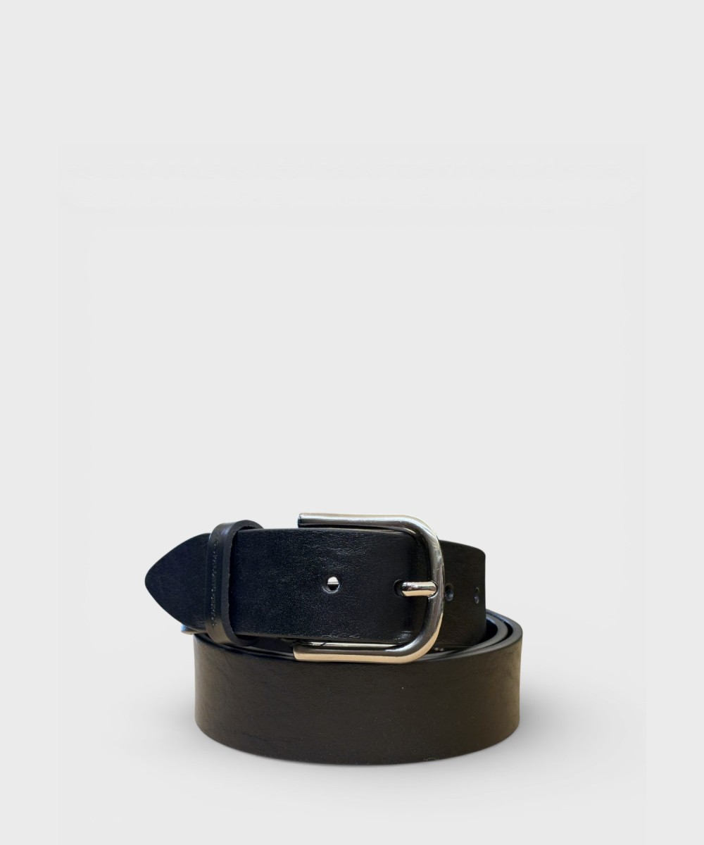 AG Spalding & Bros cintura Bull in pelle nera