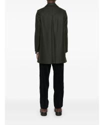 Lodenfrey Monza short loden wool coat, dark green