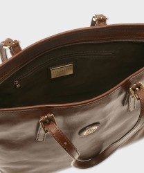 The Bridge Story borsa shopper L in pelle marrone