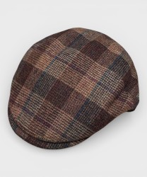 Panizza Peaked British Wool Cap, Rust