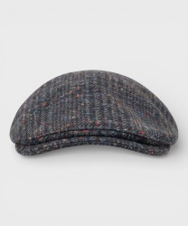 Panizza Peaked British coppola in lana, tweed galles blu navy
