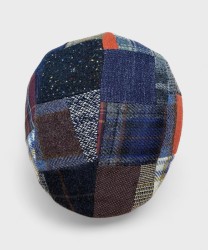 Panizza Stripe wool cap, multicolor patchwork