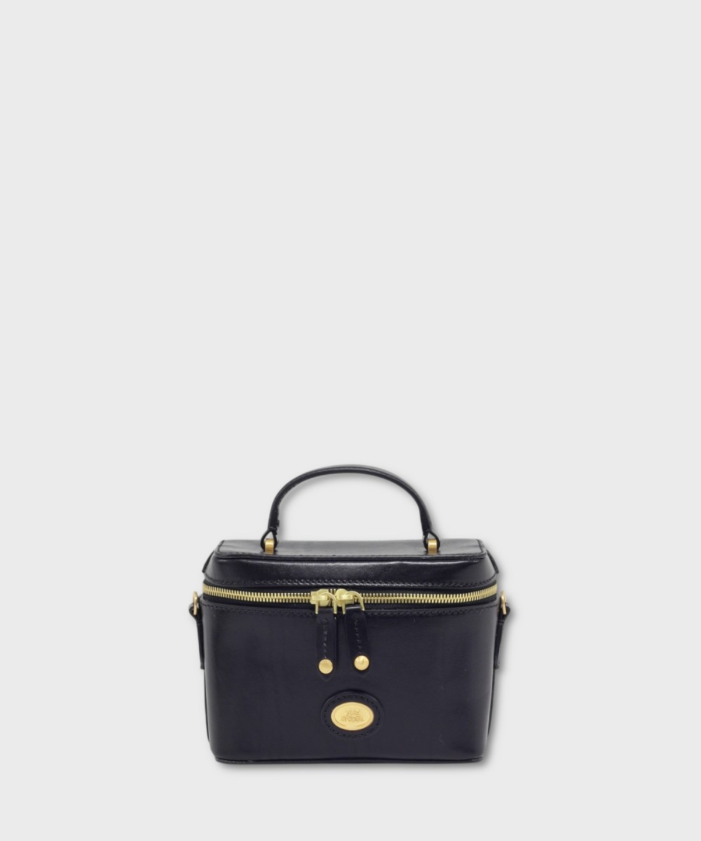 The Bridge Story borsa beauty case in pelle nera