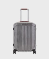 Piquadro PQLM cabin trolley 55 cm, black leather