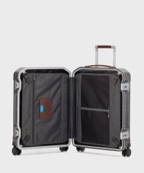 Piquadro PQLM cabin trolley 55 cm, black leather