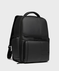 Piquadro Wollem rubber zaino porta pc 15,6", nero