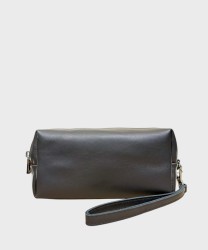 Galise pochette a mano con polsiera, 2 scomparti, nero