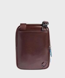 Piquadro Blue Square borsello con tracolla, mogano
