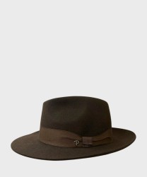 Panizza Pistoia wool felt hat, brown