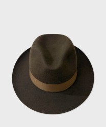 Panizza Pistoia cappello feltro lana, marrone