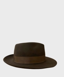 Panizza Pistoia wool felt hat, brown