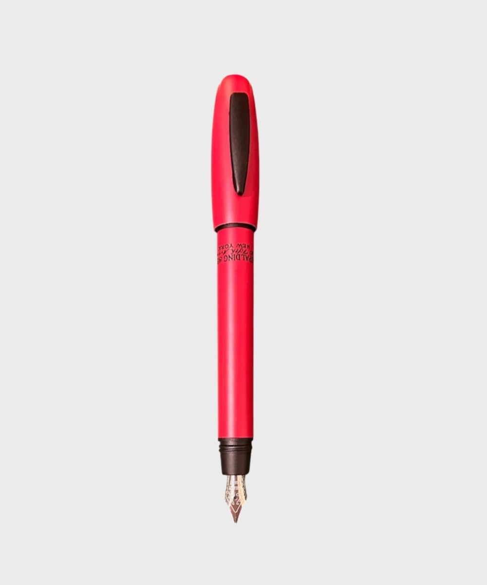 AG Spalding & Bros Short matt fountain pen, red