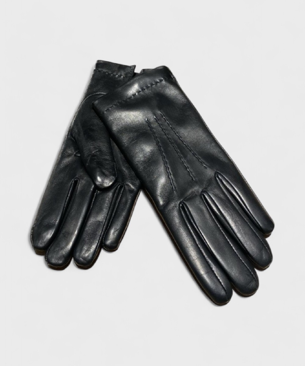 Galise men's leather gloves, black