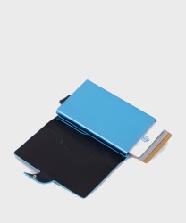 Piquadro Blue Square BL compact wallet 6+2cc e banconote in
