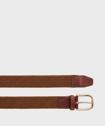 The Bridge Brunelleschi two-tone woven belt, brown