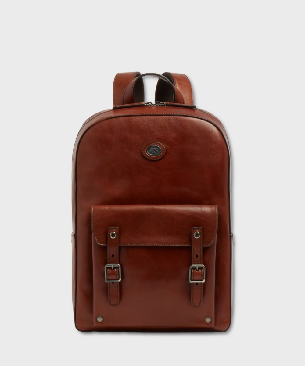 The Bridge Galileo 14" laptop backpack, brown