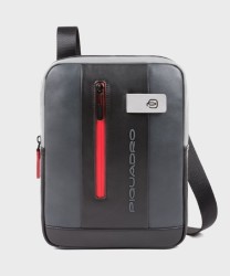 Piquadro Urban shoulder bag, grey/black