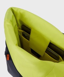 Piquadro Corner C2OW roll-top backpack for 15.6" laptop, blue