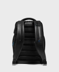Piquadro Blue Square 2-compartment backpack for 14" laptop, black