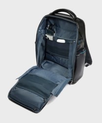 Piquadro Blue Square 2-compartment travel backpack, blue