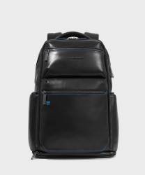 Piquadro Blue Square 2-Compartment Travel Backpack, Black