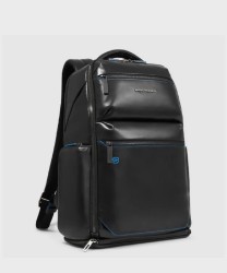Piquadro Blue Square 2-Compartment Travel Backpack, Black