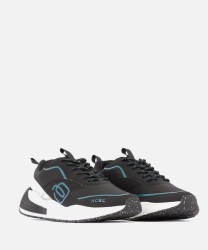 Piquadro scarpe sneakers Corner x ACBC - pelle Bio-Based - nero