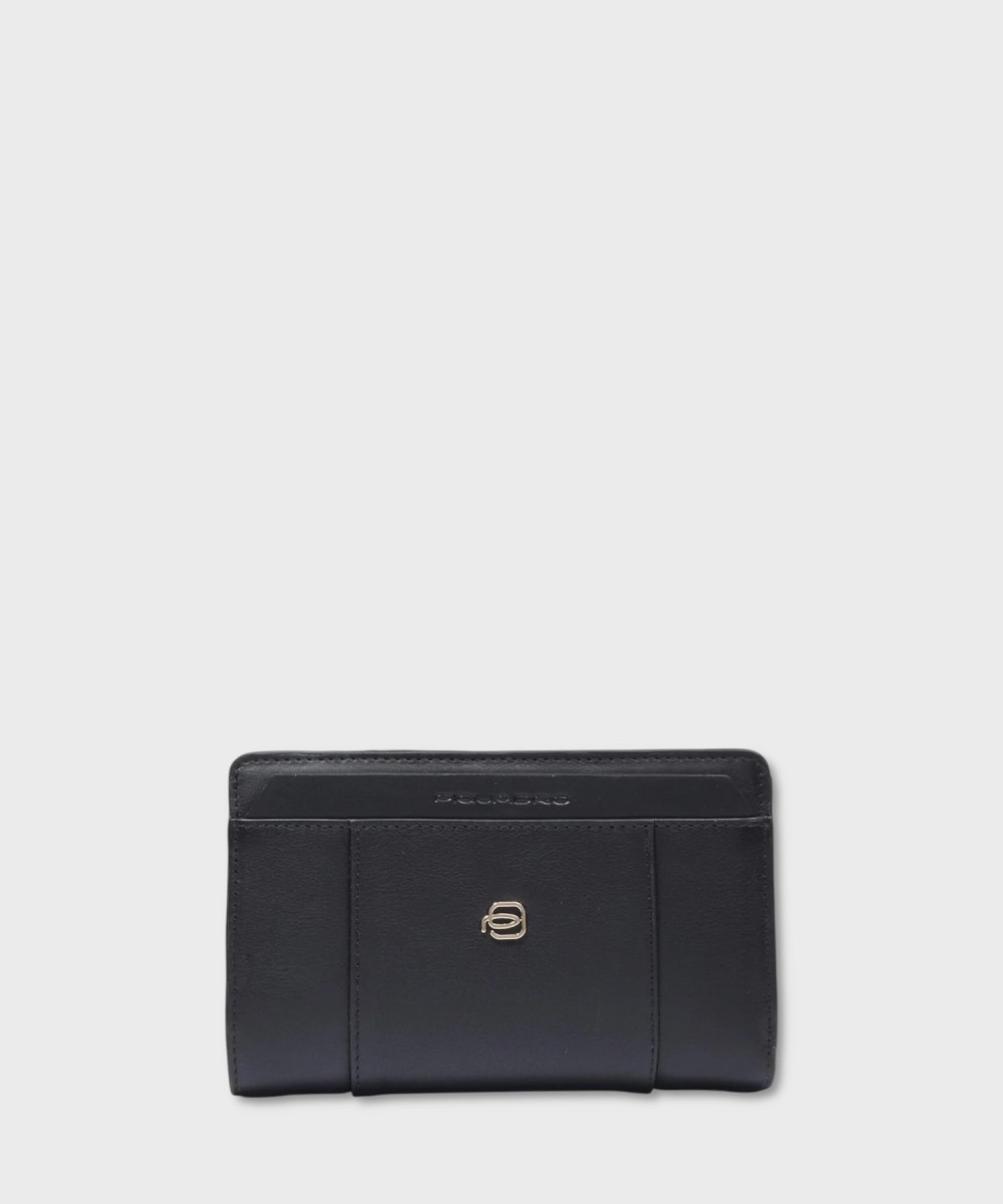 Piquadro Circle wallet with coin purse, black