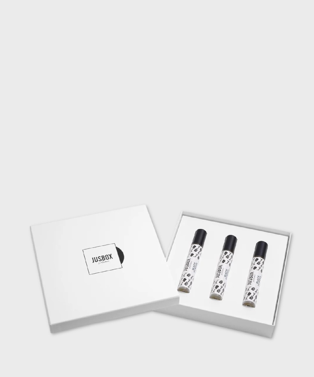 Jusbox Black Powder Eau de Parfum Travel Kit