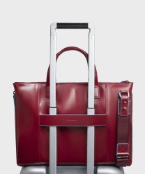 Piquadro Blue Square cartella espandibile, porta pc 15,6", rosso