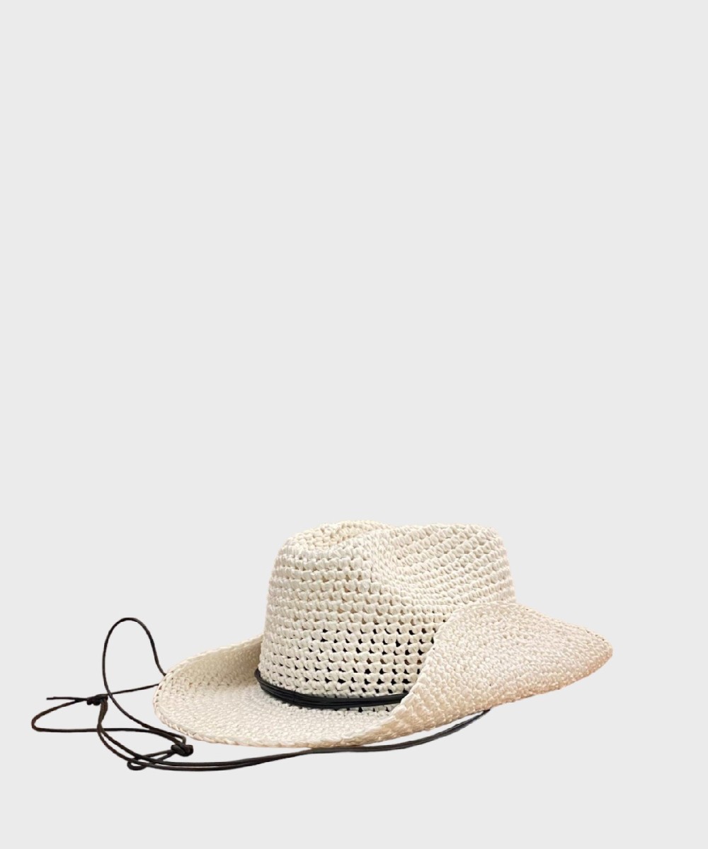 Catarzi Rio cappello cowboy con laccio, bianco